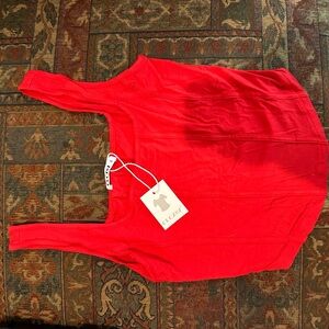 Red Sleeveless Top